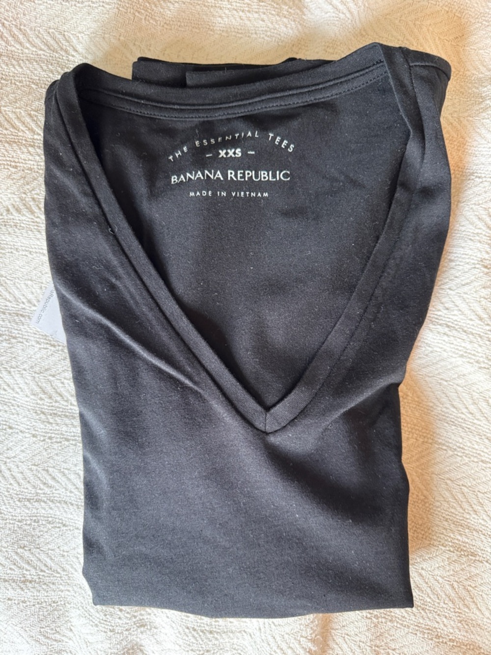 Banana Republic Black V-Neck Top with Tag
